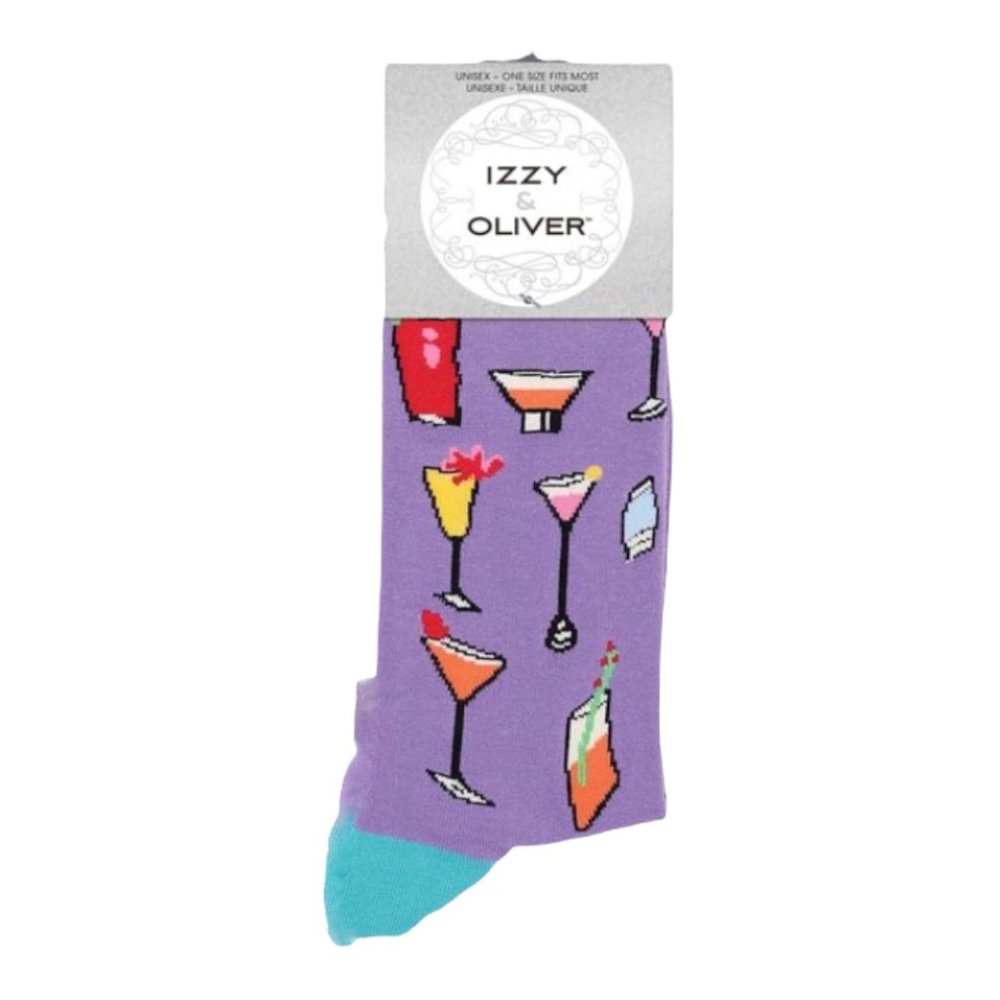 NWT Izzy and Oliver Cocktail Socks - purple